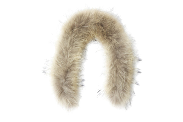 Raccoon Fur Hood Trim - natural color – Milly Reich